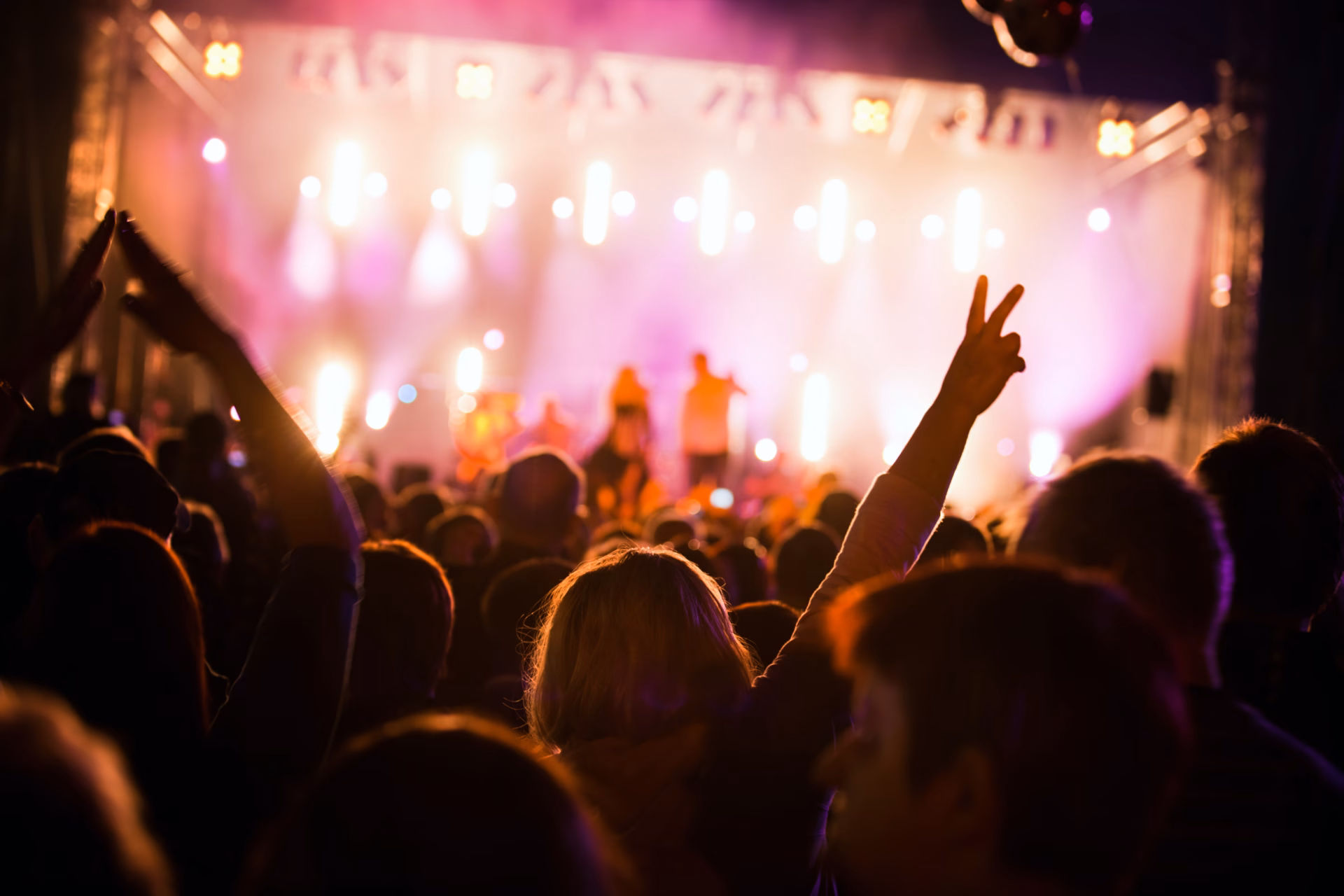 Público en un recital en Mar del Plata