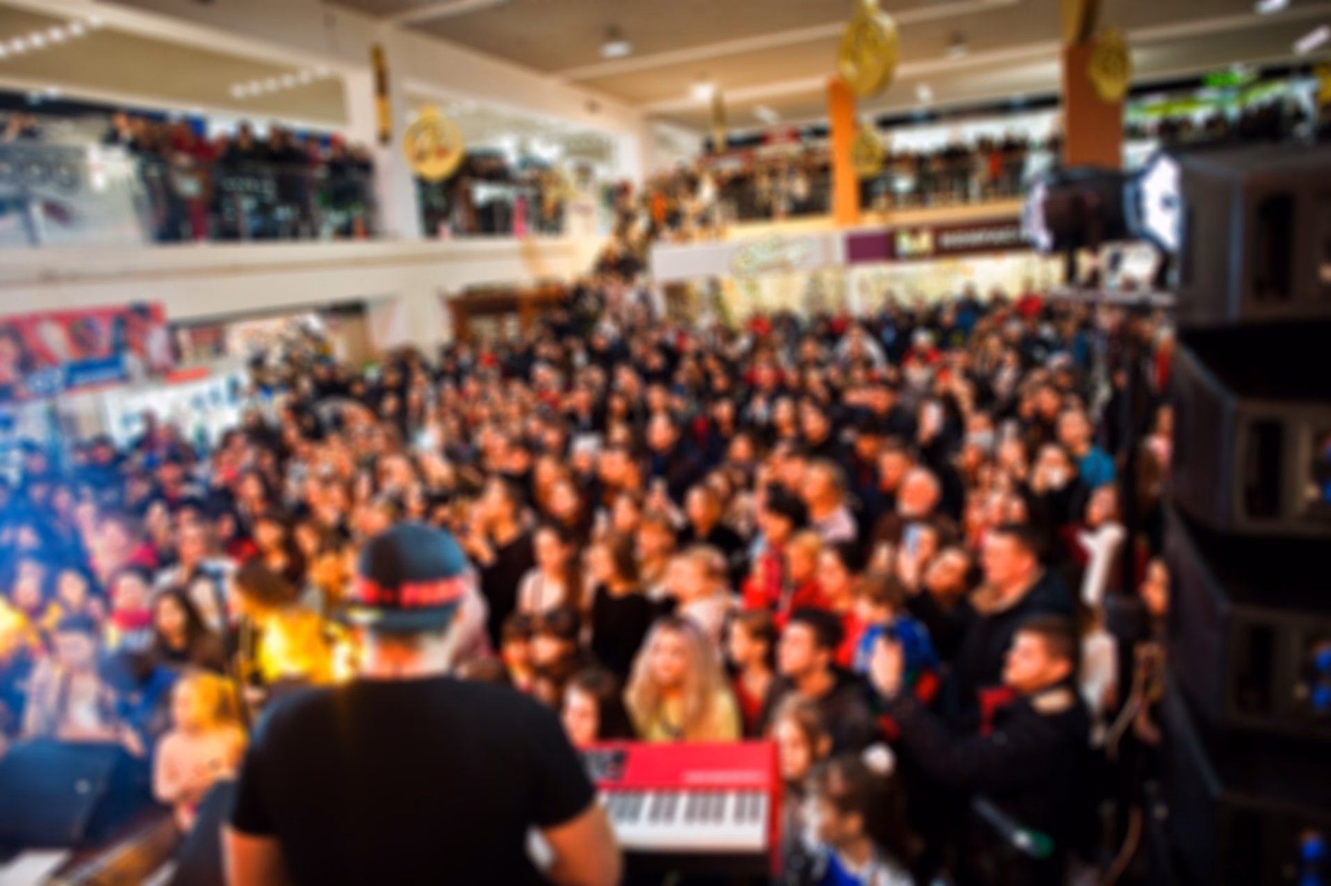 Público en un recital en Mar del Plata